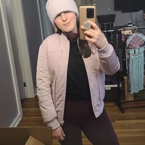 Lululemon Roam Far Reversible Wool Bomber Puffer Jacket